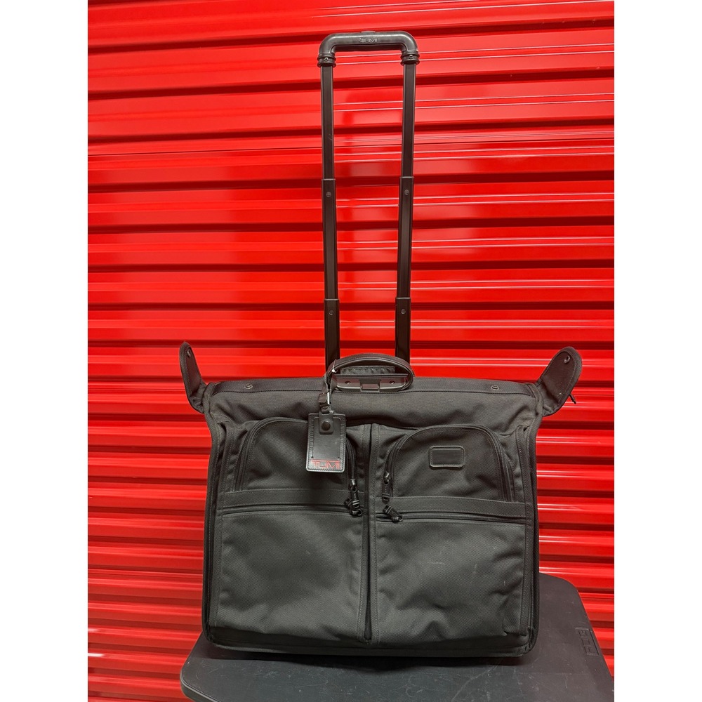 Tumi Alpha Ballistic Nylon Wheeled Garment Bag Black Rolling Suitcase 2242D3